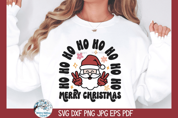 Santa Claus HoHoHo 1 PNG file Merry Christmas Sublimation Ho