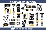 Graduation SVG Bundle | Class of 2025 Commencement Designs