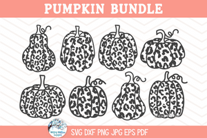 Leopard Print Pumpkin SVG | Seasonal Designs