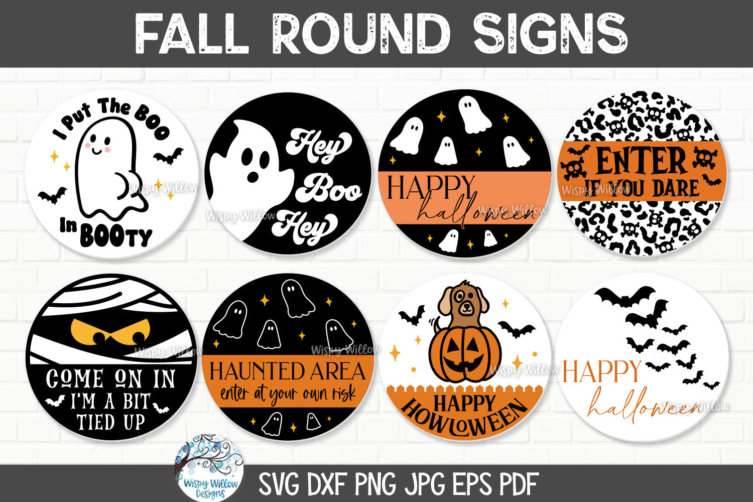 Harvest Round Sign SVG Bundle | Seasonal Designs