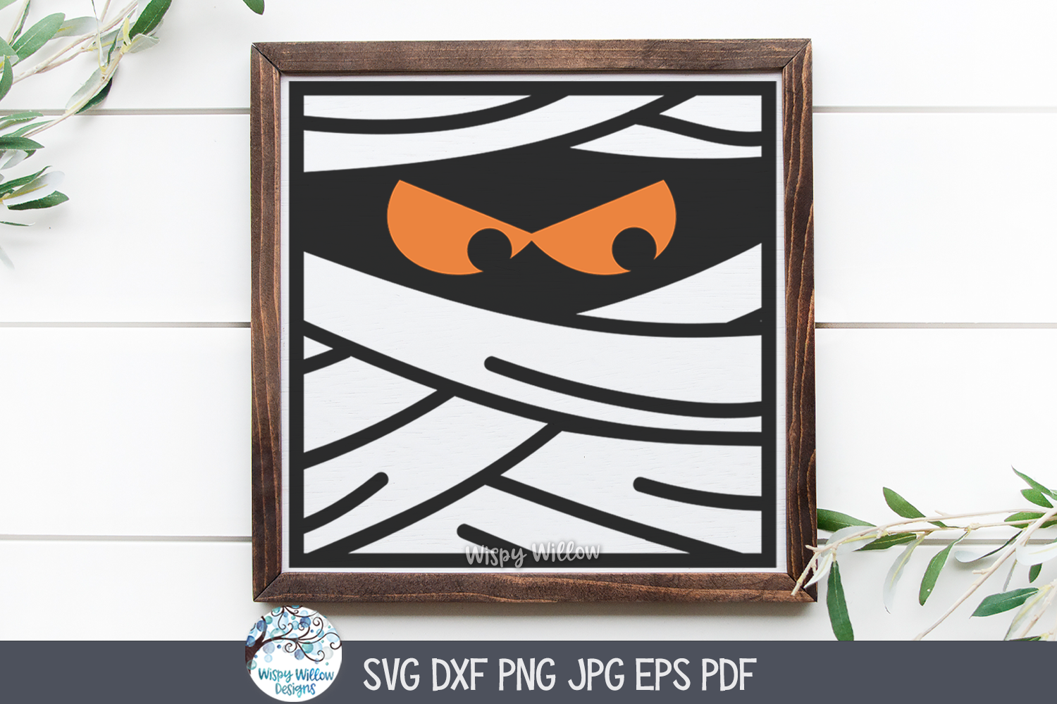 Square Mummy SVG | Halloween Mummy Art