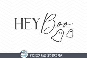 Hey Boo SVG | Fun Halloween Ghost Design