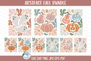 Abstract Fall Bundle SVG | Modern Autumn Designs