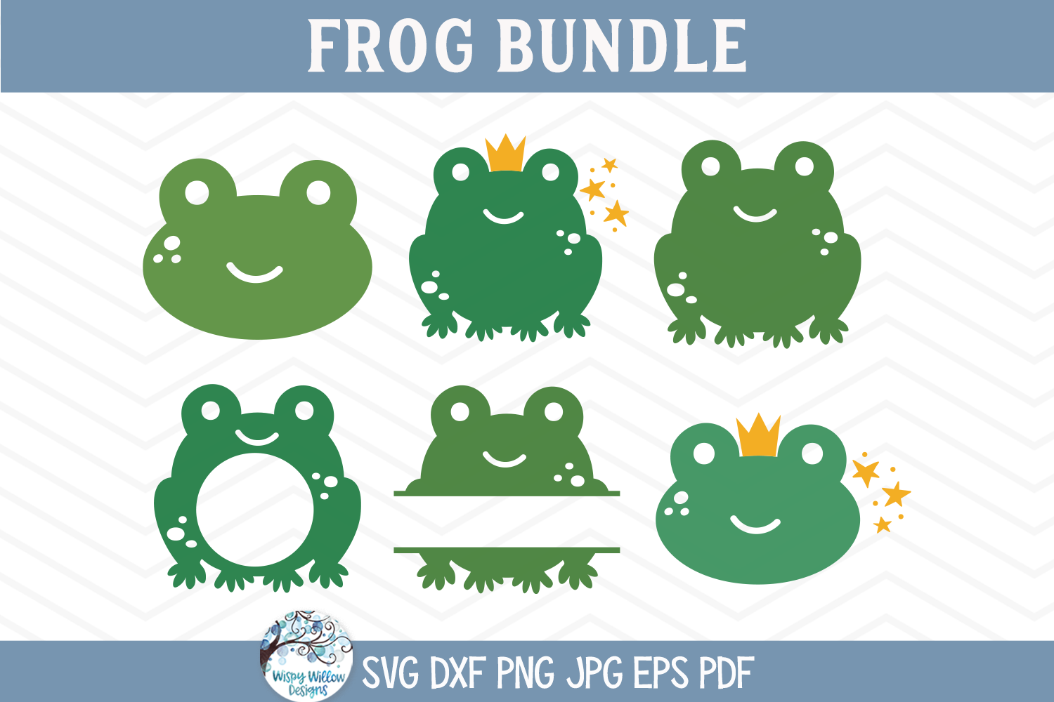 Frog Bundle SVG | Cute Frog Designs Collection