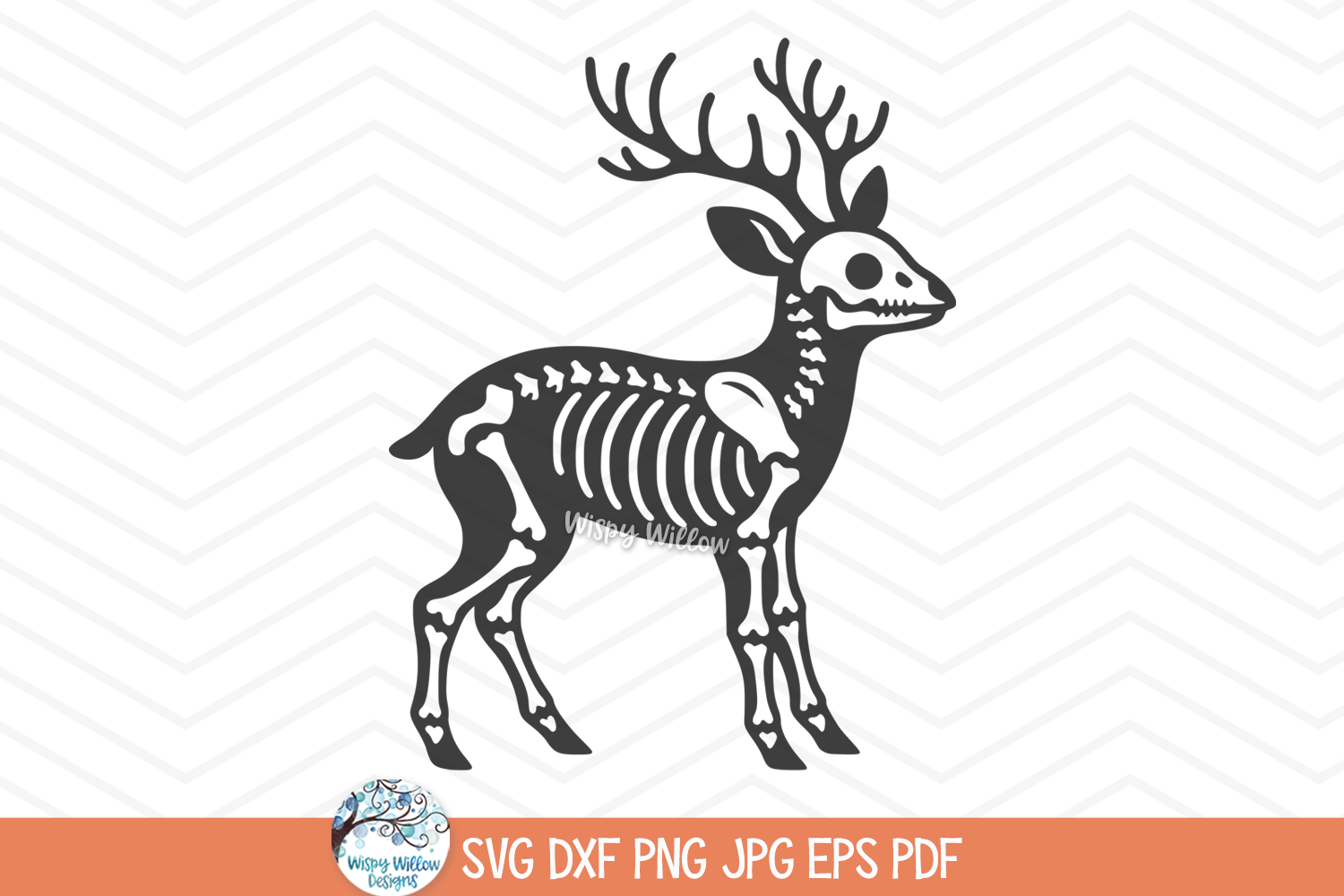 Deer Skeleton SVG | Forest Skeleton Animal Design