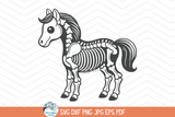 Horse Skeleton SVG | Spooky Halloween Animal Design