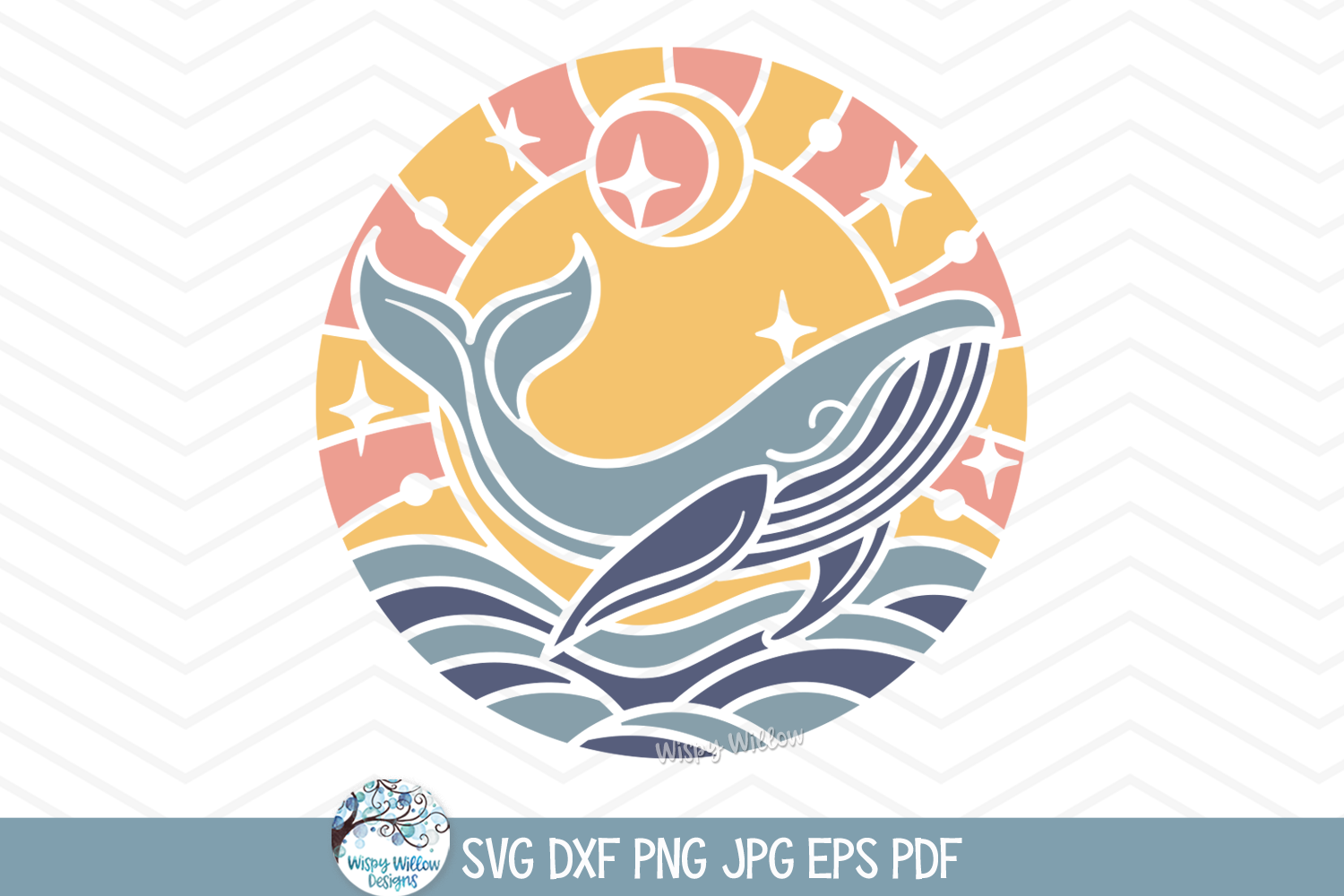 Colorful Whale SVG | Ocean-Themed Design Bundle