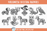 Halloween Skeleton SVG Bundle | Animal Skeleton Collection