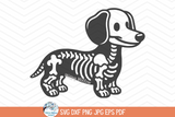 Dachshund Dog Skeleton SVG | Halloween Pet Design