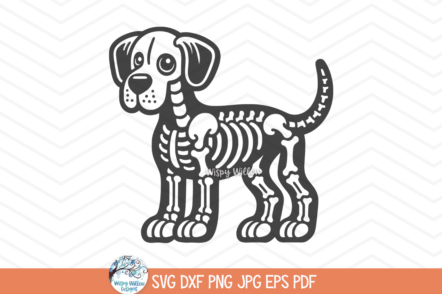 Great Dane Skeleton SVG | Large Dog Halloween Pet ClipArt