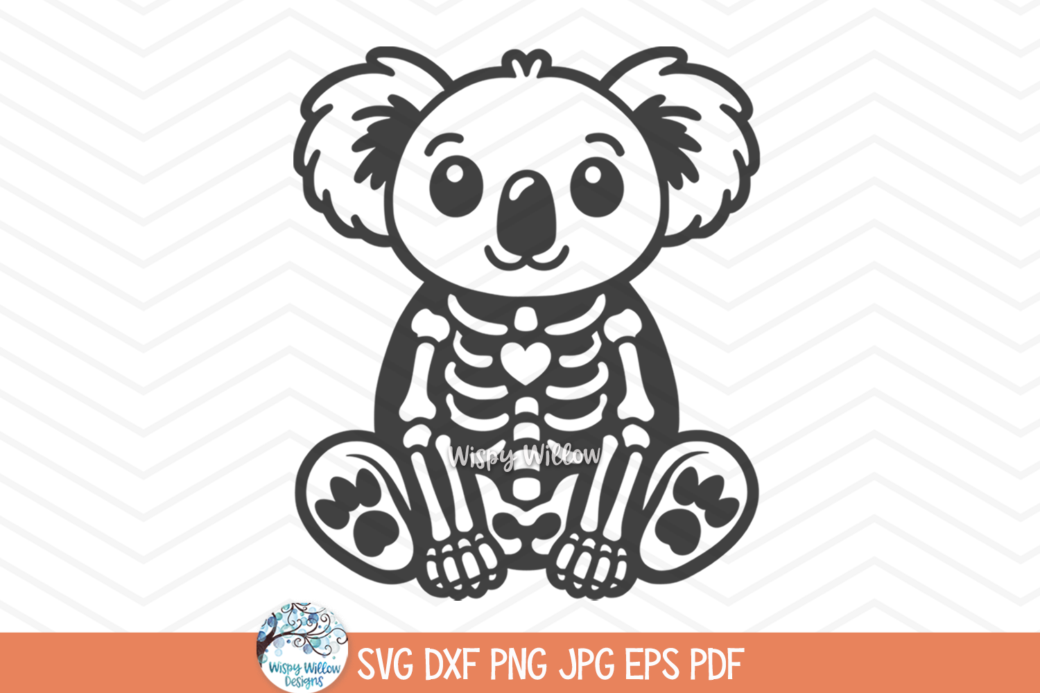 Koala Bear Skeleton SVG | Halloween  Animal PNG