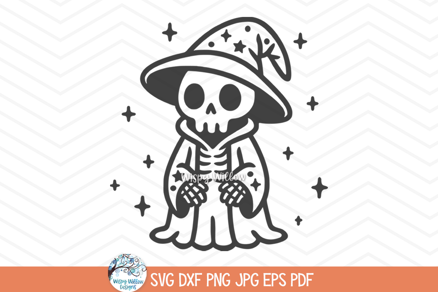 Wizard Skeleton SVG | Halloween PNG