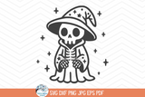 Wizard Skeleton SVG | Halloween PNG