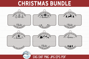 Zip Code No Place Like Home Christmas Ornament SVG Bundle