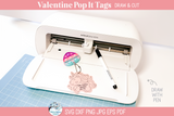 Valentine's Day Pop It Gift Keychain SVG Bundle for Cricut