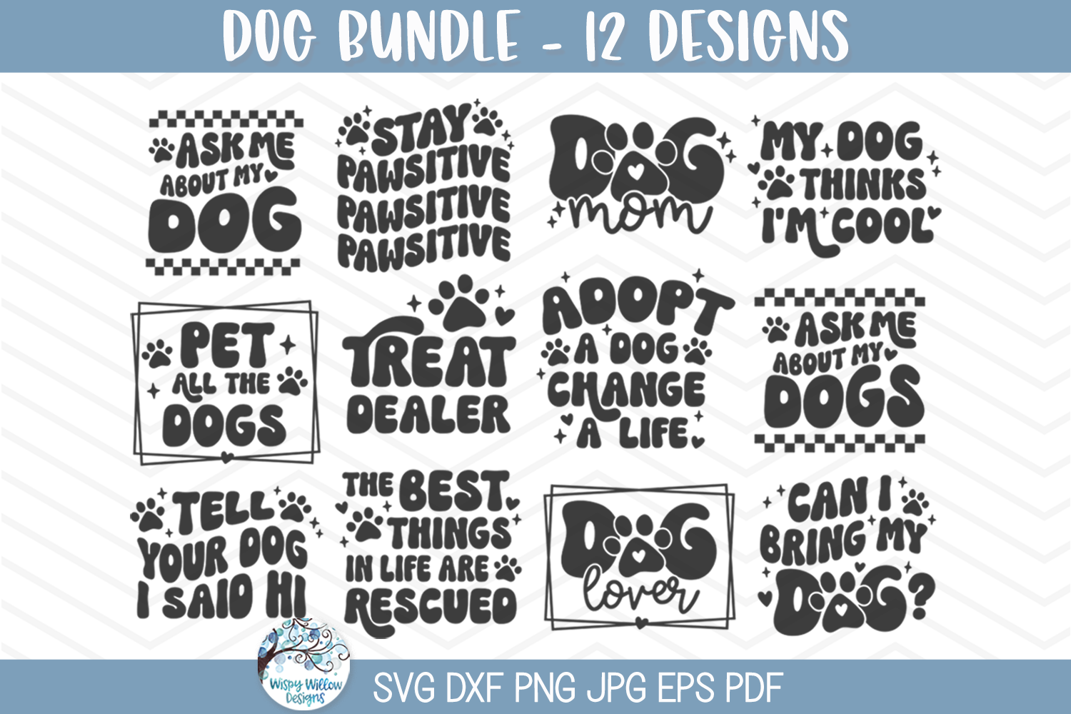 Dog SVG File Bundle for Cricut