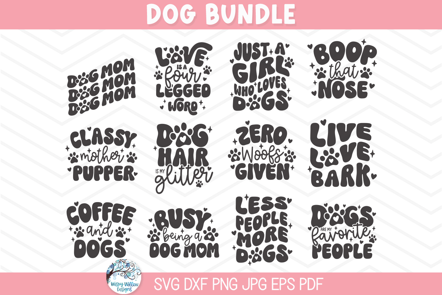 Funny Dog SVG File Bundle for Cricut