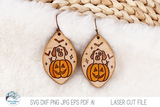 Halloween Dog Earring SVG File and Laser Cutter