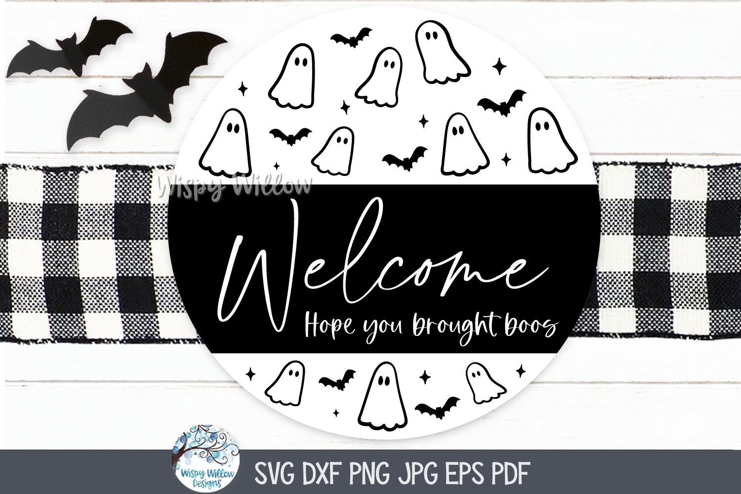 Welcome Hope You Brought Boos SVG | Halloween Welcome Sign