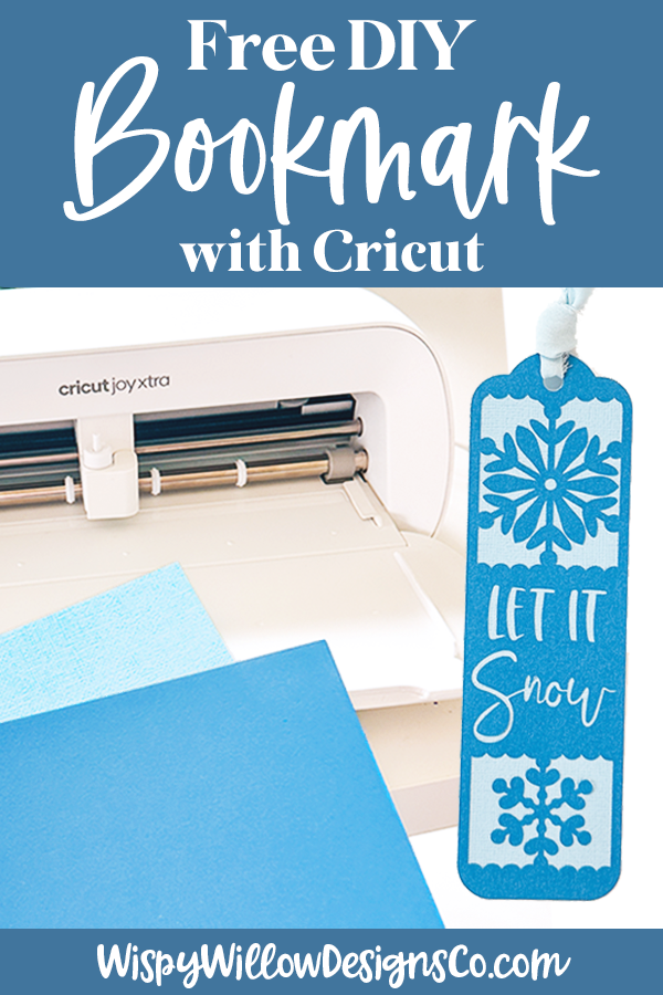 Blog Post Files: Make a Winter Cardstock Bookmark with Cricut