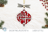 Christmas Ornament - Religious SVG File for Laser Cutter