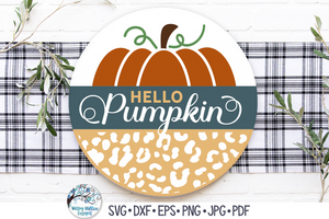 Autumn Round Sign Bundle SVG | Fall Decor Designs