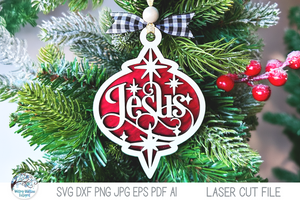 Arabesque Christmas Ornaments - Religious SVG File Bundle for Laser Cutter