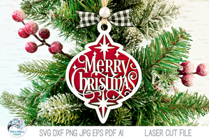 Arabesque Christmas Ornaments - Religious SVG File Bundle for Laser Cutter