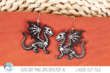 Halloween Skeleton Earring Bundle - SVG Files for Laser Cutter