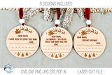 Dear Santa Kids Handwriting Keepsake Christmas Ornament for Laser