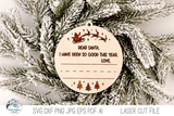 Dear Santa Kids Handwriting Keepsake Christmas Ornament for Laser