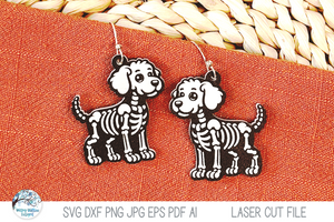 Halloween Skeleton Earring Bundle Vol 3- SVG Files for Laser Cutter