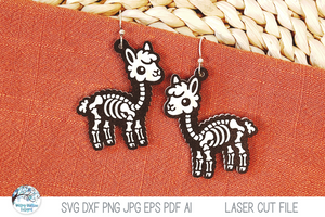 Halloween Skeleton Earring Bundle Vol 3- SVG Files for Laser Cutter