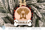 Dog Breed Christmas Ornament SVG File Bundle for Laser Cutter