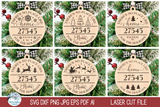 There's No Place Like Home Zipcode Christmas Ornament Bundle