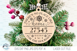 No Place Like Home Snowflakes Ornament for Laser Cutter