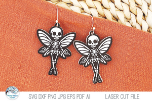 Halloween Skeleton Earring Bundle Vol 4- SVG Files for Laser Cutter