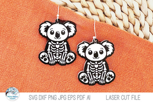 Halloween Skeleton Earring Bundle Vol 4- SVG Files for Laser Cutter