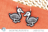 Halloween Skeleton Earring Bundle Vol 4- SVG Files for Laser Cutter