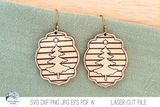 Christmas Tree Earrings SVG File for Laser Cutter