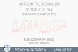 Christmas Tree Shelf Sitter SVG Bundle for Laser Cutter