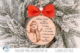 Holiday Advice From A Snowman Christmas Ornament SVG File for Laser Cutter