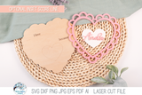 I Love You Because - Personalized Heart Valentine's Day Sign SVG File for Laser Cutters