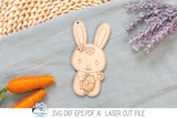 Easter Bunny DIY Pop Out Craft Coloring Kit - SVG File for Laser Cutter