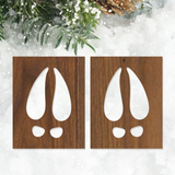 Christmas Santa Boot Print Stencil SVG Bundle for Laser Cutter