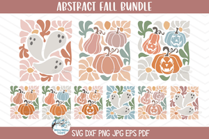 Abstract Fall Bundle SVG | Modern Boho Floral Autumn Designs Wispy Willow Designs Company