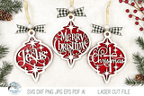 Arabesque Christmas Ornaments - Religious SVG File Bundle for Laser Cutter Wispy Willow Designs Company