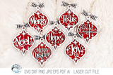 Arabesque Christmas Ornaments SVG File Bundle for Laser Cutter Wispy Willow Designs Company