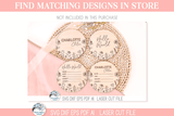 Baby Girl Monthly Milestone Disc Bundle - Wildflower SVG File for Laser Cutter Wispy Willow Designs Company