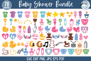 Baby Shower SVG Bundle Wispy Willow Designs Company